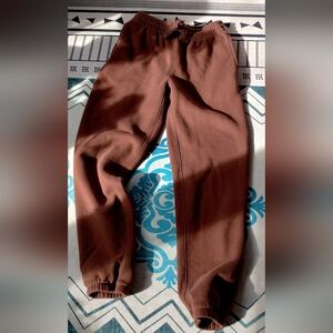 NWT! Abercrombie And Fitch YPD Xs Brown Cinched Joggers